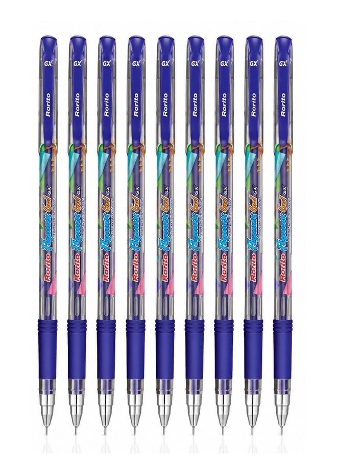 FIRST CLICK مجموعة أقلام جل Flymax GX/DZ الجديدة من FIRST CLICK، 40 قلمًا، أزرق 10، أسود 10، أحمر 10، أخضر 10، طرف معدني مقاوم للماء، حبر جل للكتابة. - Image 5