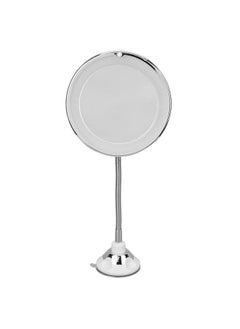 Brrnoo Magnifying Mirror Flexible Gooseneck Led Lighted 10X Magnifying Makeup Mirror With Power Locking Suction Cup 10X Magnification Led Fill Light Suction Cup Adjustable Gooseneck Makeup Mirror  - Image 2