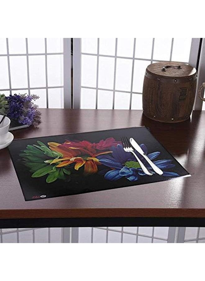 Kuber Industries - Pvc 6 Pieces Reversible Dining Table Placemat Set Multi - Image 1