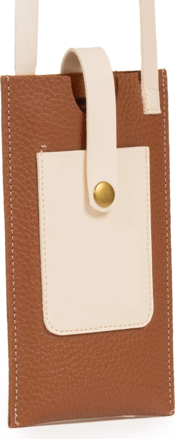 نوثينج Leather Snap Closure Hanger Phone Bag with Card Holder Compartment