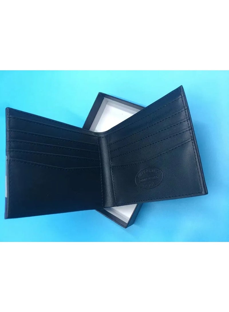 Tommy Hilfiger Denim Men's business short solid color simple wallet horizontal card holder multi-layer wallet durable and light - Image 4