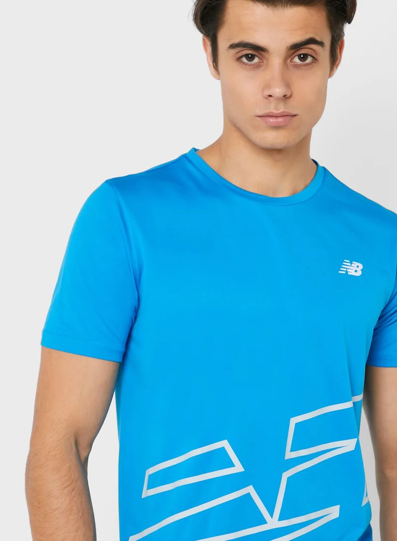 New Balance Accelerate Printed T-Shirt