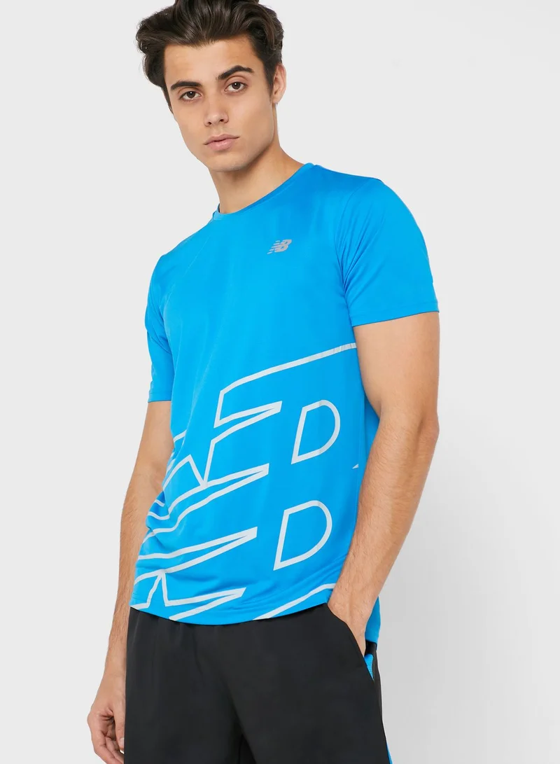 New Balance Accelerate Printed T-Shirt