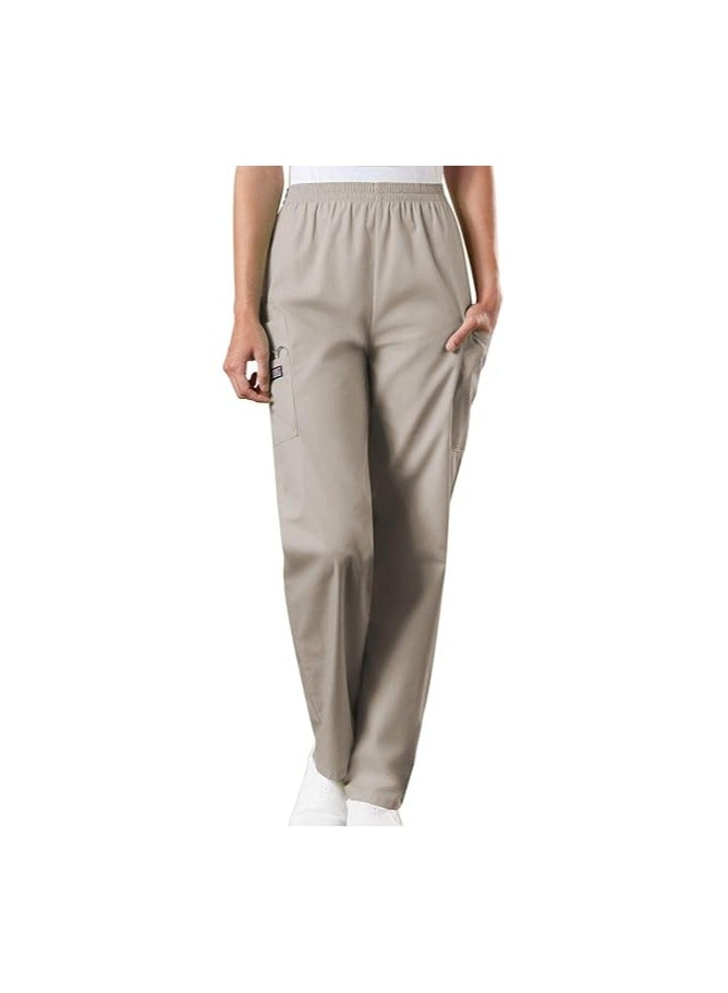 شيروكي Cherokee Women's Workwear Elastic Waist Cargo Scrubs Pant - Image 1