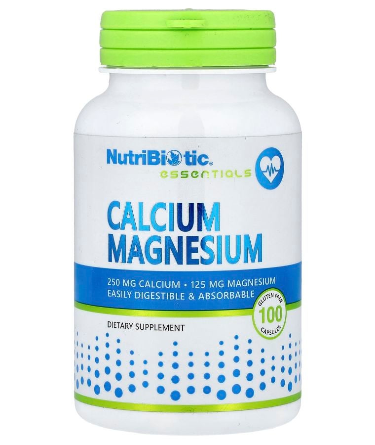 Nutribiotic Essentials Calcium Magnesium 100 Gluten Free Capsules