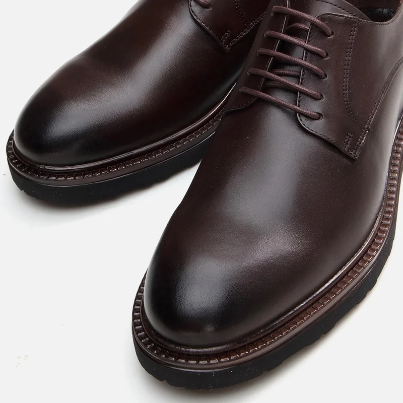 Hotiç 02AYH292880A480 GENUINE Leather Brown Men's Casual Shoes