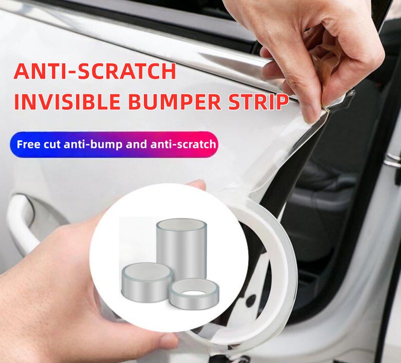 AOWIS Car Door Edge Guards Door Sill Protector Anti-Scratch Anti-Collision Car Anti Scratch Plate Protective Strip Rear Bumper,Suitable for Most car Accessories (Carbon Fiber Pattern, 2in*16.4ft) - Image 2