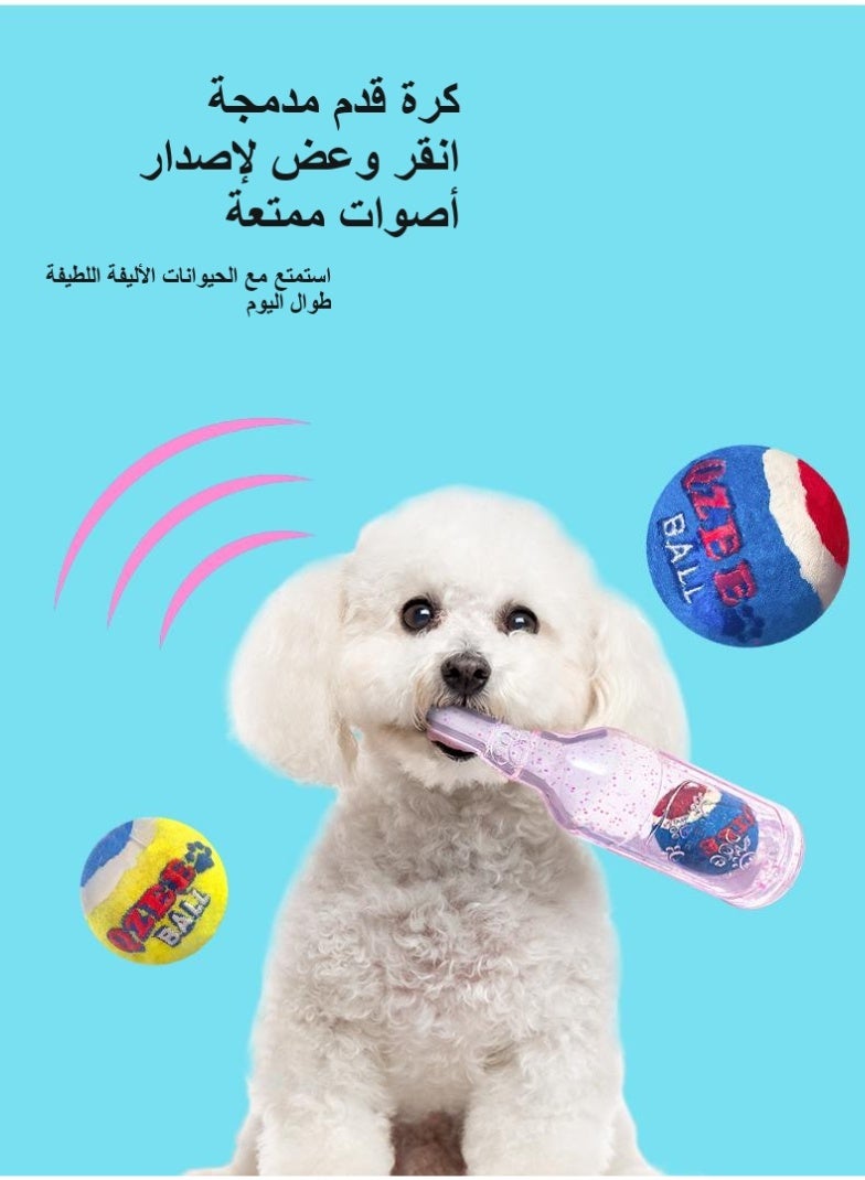 رفيق ستار كلو زجاجة تنس مُحسَّنة ونابضة بالحياة: كرات تنس باللونين الأحمر الداكن والأزرق - Image 4