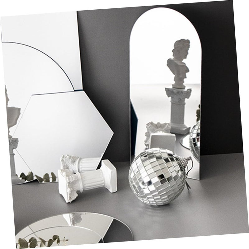 Shiny Reflective Mirror Decorative Props 2PCS for Photography Makeup Jewelry Display - Image 3