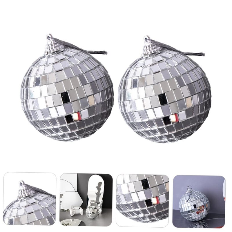 Shiny Reflective Mirror Decorative Props 2PCS for Photography Makeup Jewelry Display - Image 5