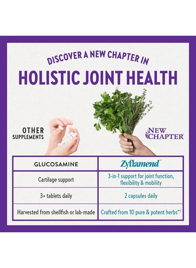 New Chapter Zyflamend™ Multi-Herbal Pain Reliever+ Joint Supplement, 10-in-1 Superfood Blend with Ginger & Turmeric for Healthy Inflammation Response & Herbal Pain Relief+, 60 Count - Image 4