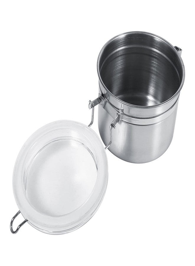 WAONIQ Stainless Steel Kitchen Food Storage Container Bottle For Sugar Tea Coffee Beans Dry Goods Transparent Cover Easy To Use Kitchen Canister (Small Size (29.9 X 15 X 6.7in)) - Image 4