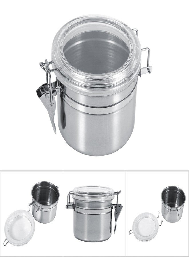 WAONIQ Stainless Steel Kitchen Food Storage Container Bottle For Sugar Tea Coffee Beans Dry Goods Transparent Cover Easy To Use Kitchen Canister (Small Size (29.9 X 15 X 6.7in)) - Image 2