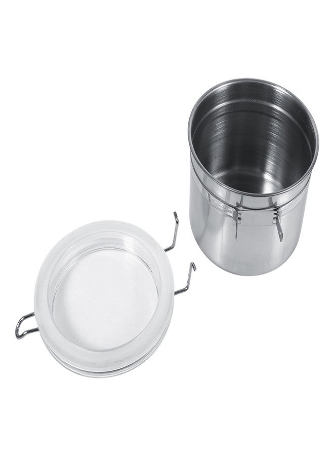 WAONIQ Stainless Steel Kitchen Food Storage Container Bottle For Sugar Tea Coffee Beans Dry Goods Transparent Cover Easy To Use Kitchen Canister (Small Size (29.9 X 15 X 6.7in)) - Image 3