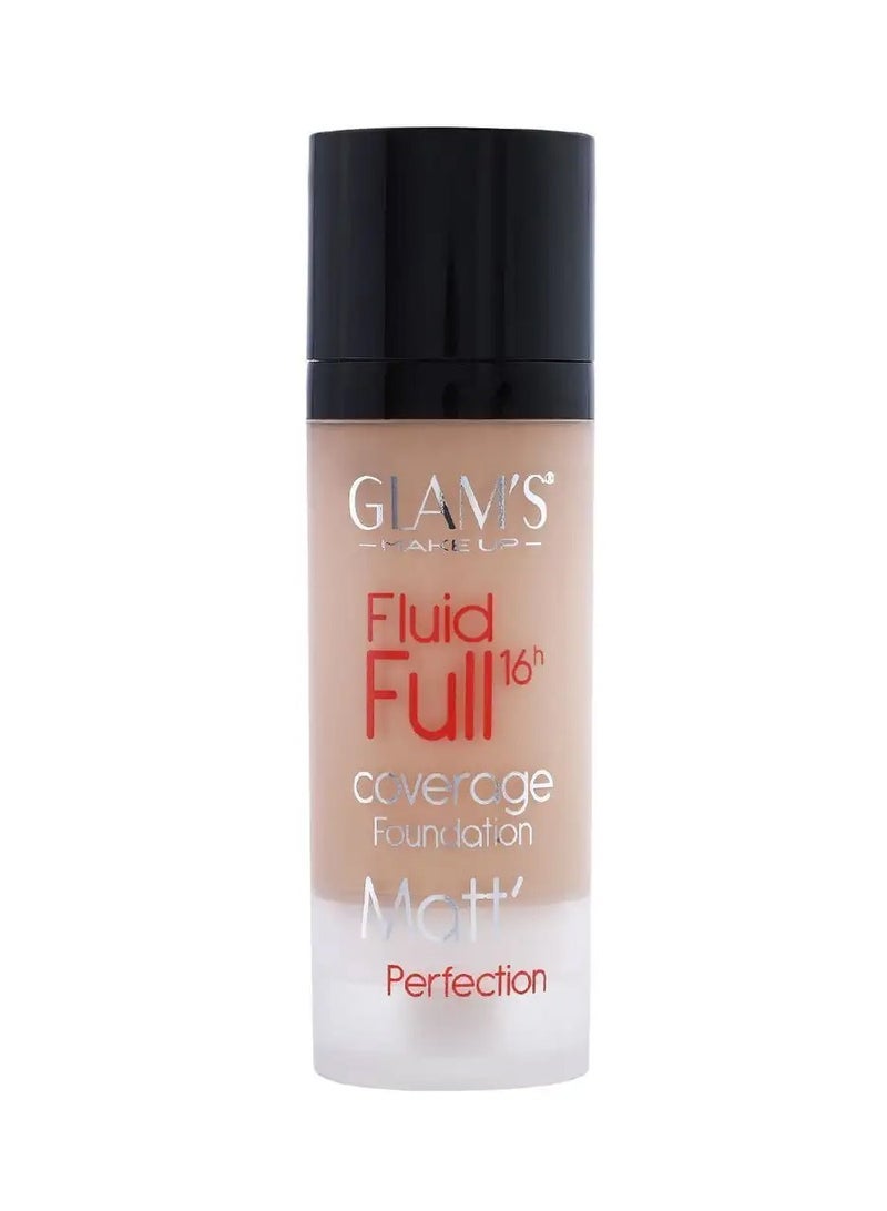 Glam's Fluid Full Matte Foundation #224 Soft Honey - Image 1