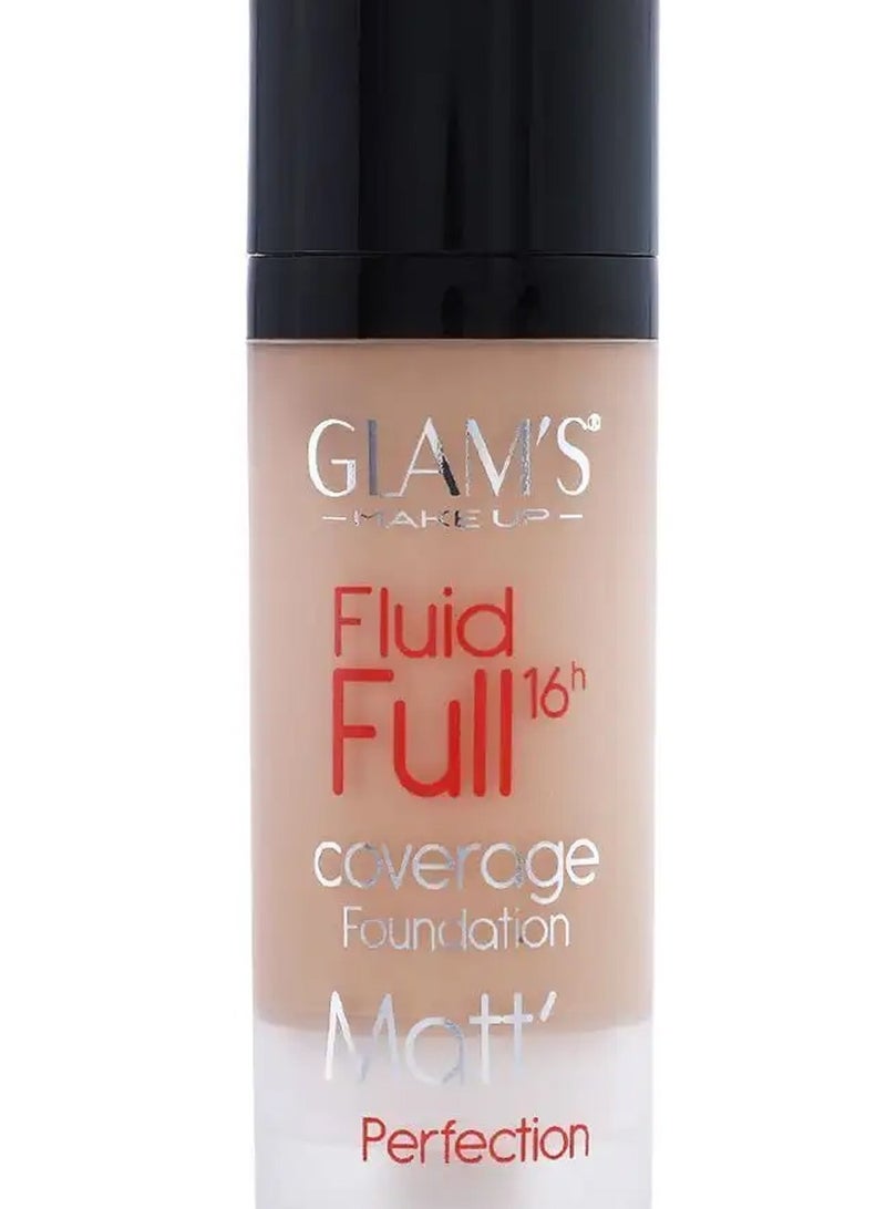 Glam's Fluid Full Matte Foundation #224 Soft Honey - Image 2