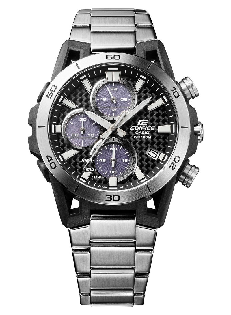 CASIO ساعة يد كرونوغراف للرجال من إيديفيس مصنوعة من الفولاذ المقاوم للصدأ EQS-960D-1AV - Image 2