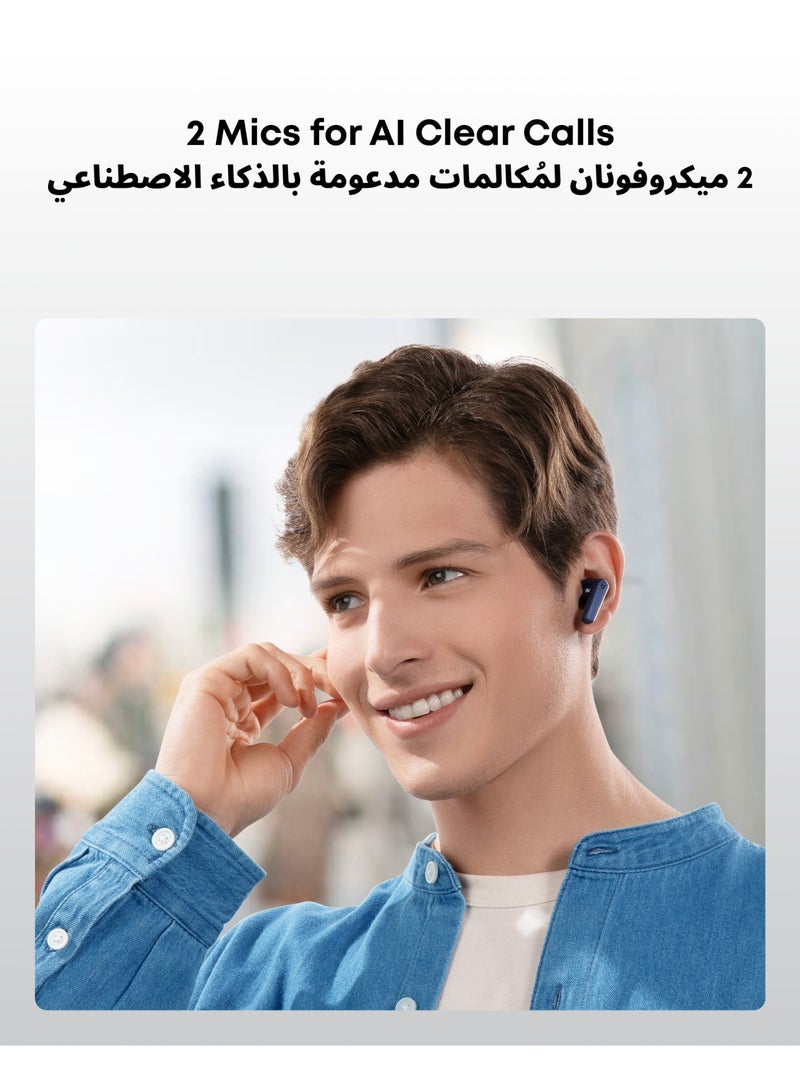 Soundcore 【soundcore Exclusive Bundle】 P20i True Wireless Earbuds, 10mm Drivers with Big Bass & Q11i Wireless Over-Ear Bluetooth Headphones by Anker, Color  Black+Gray - Image 3