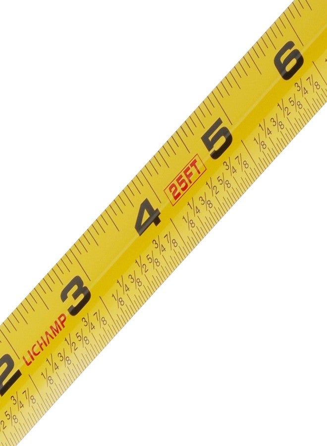 LICHAMP Tape Measure 25 ft, 6 Pack Bulk Easy Read Measuring Tape Retractable with Fractions 1/8, Measurement Tape 25-Foot by 1-Inch - Image 5