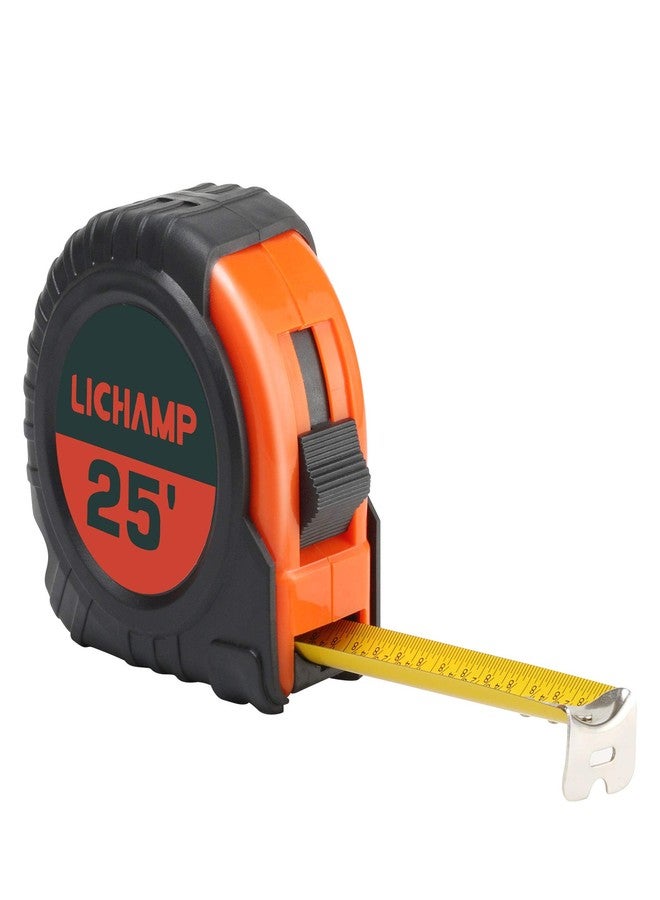 LICHAMP Tape Measure 25 ft, 6 Pack Bulk Easy Read Measuring Tape Retractable with Fractions 1/8, Measurement Tape 25-Foot by 1-Inch - Image 2