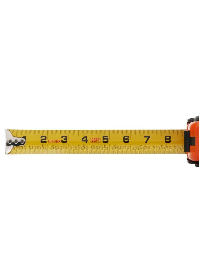 LICHAMP Tape Measure 25 ft, 6 Pack Bulk Easy Read Measuring Tape Retractable with Fractions 1/8, Measurement Tape 25-Foot by 1-Inch - Image 4