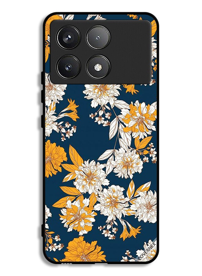 Covernex Xiaomi Poco F6 Pro Protective Case Cover Flowers & Leaves Wallpaper - Image 1