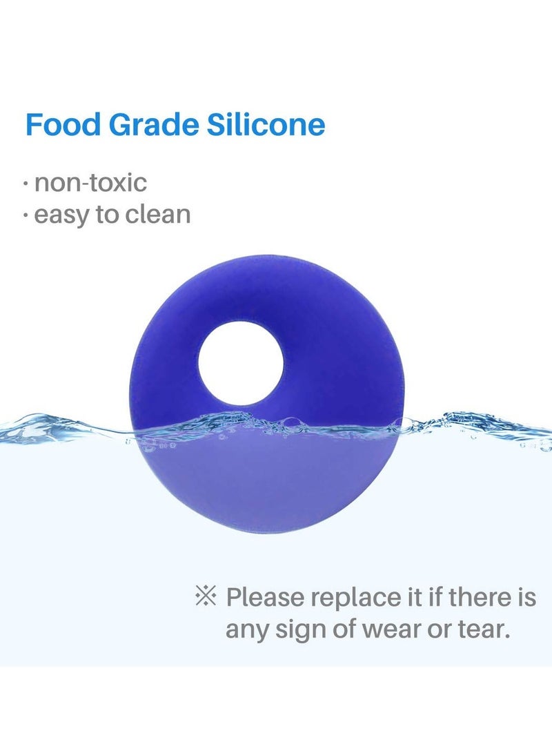 KASTWAVE Sensory Tooth Chew Necklace Oral Motor Chewy Teether 3 Pack Silicone Chewing Teethin Necklace Pendant Autism ADHD Anxiety for Adults Kids Boys Girls BPA Free Breakaway Clasp - Image 3