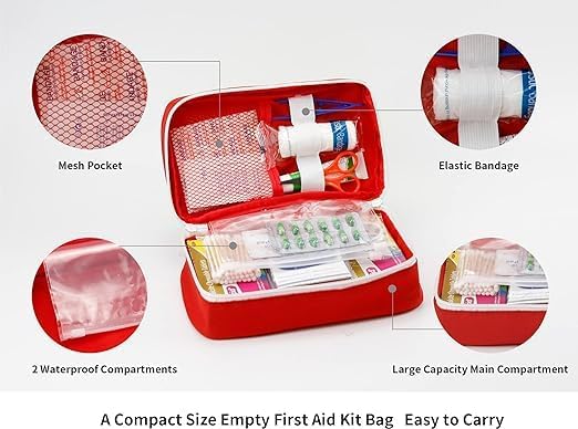 Mivira First Aid Bag Portable Mini Emergency Medical Storage Bag for Camping Hiking Home and Travel - Image 5