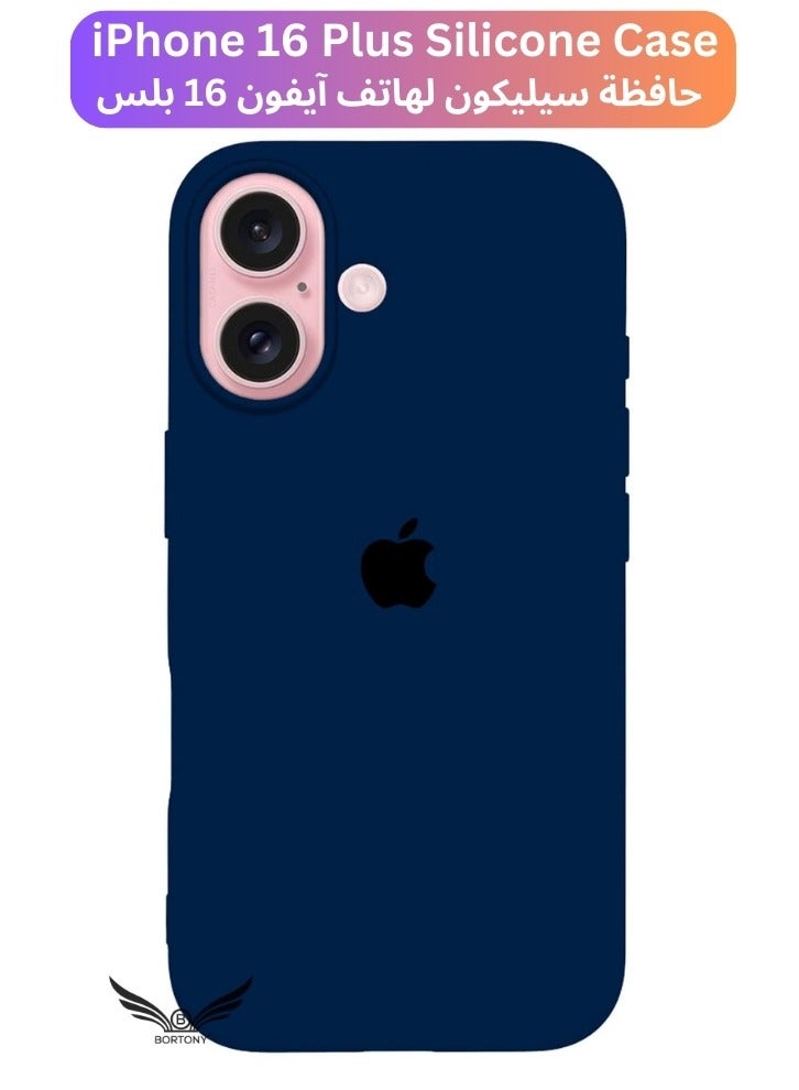 BORTONY iPhone 16 Plus Case Cover Liquid Soft Silicone iPhone 16 Plus Cover Slim Thin Liquid Gel Rubber Inside Microfiber Lining for Apple iPhone 16 Plus 6.7 inch - Image 1