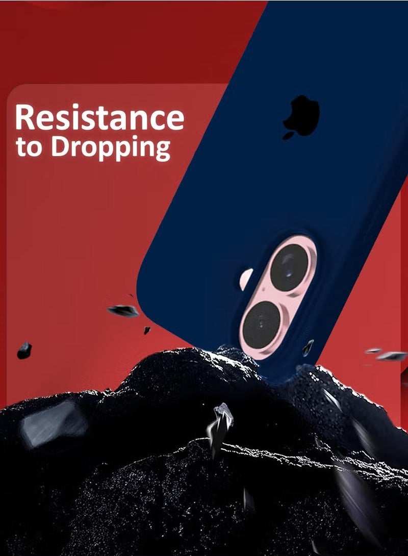 BORTONY iPhone 16 Plus Case Cover Liquid Soft Silicone iPhone 16 Plus Cover Slim Thin Liquid Gel Rubber Inside Microfiber Lining for Apple iPhone 16 Plus 6.7 inch - Image 3