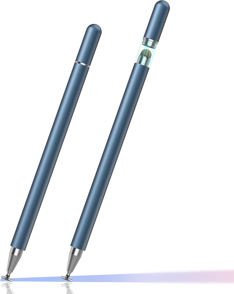 Zoye Stylus Pens for Touch Screens, High Precision and Sensitivity，2 in 1 Universal Stylus Pen for iPhone/iPad/Android/Microsoft Tablets (Sky Blue) - Image 1