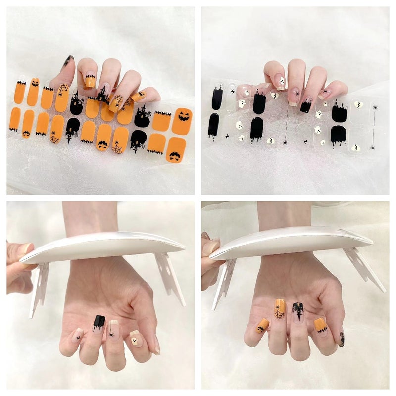 Manufacturer'S Supply Halloween Nail Polish Gel Nail Stickers Light-Curing Nail Stickers Korean Potherapy Stickers Uv Curing - Image 3