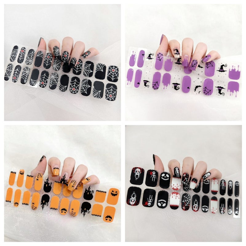 Manufacturer'S Supply Halloween Nail Polish Gel Nail Stickers Light-Curing Nail Stickers Korean Potherapy Stickers Uv Curing - Image 2