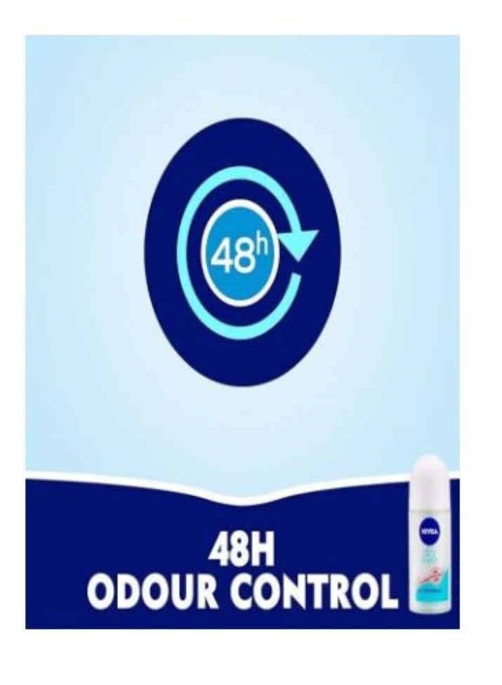 نيفيا مزيل العرق نيفيا رول أون للنساء، حماية ضد البكتيريا، دراي فريش، 50 مل - Image 2