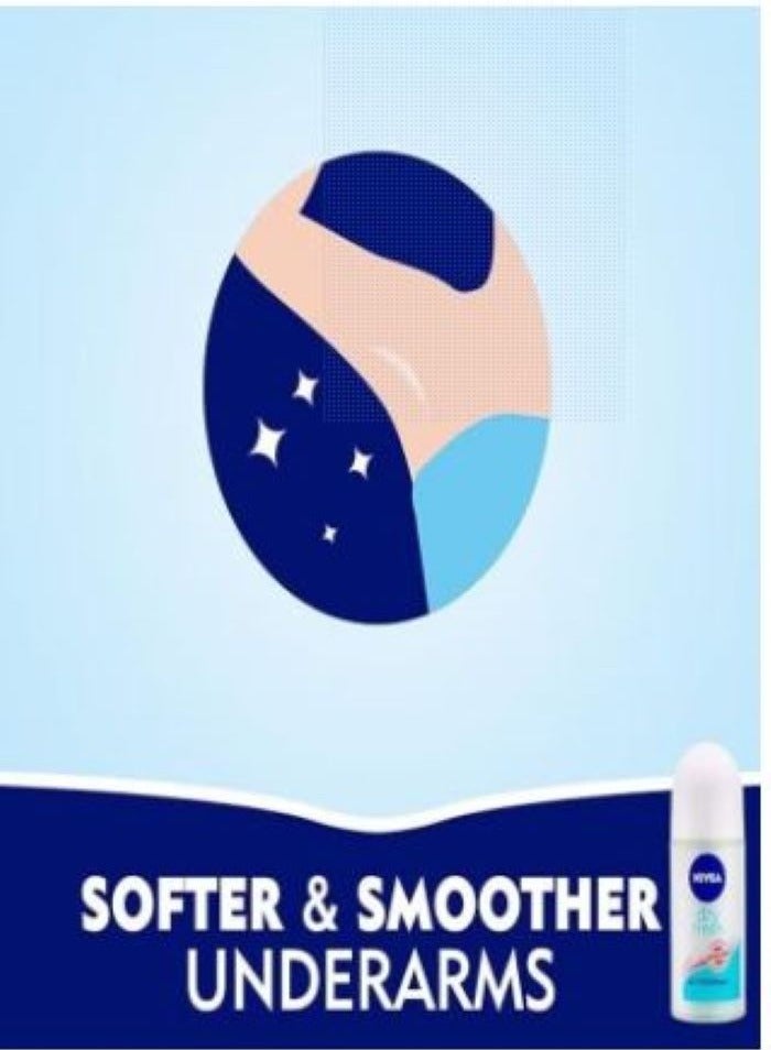 نيفيا مزيل العرق نيفيا رول أون للنساء، حماية ضد البكتيريا، دراي فريش، 50 مل - Image 3