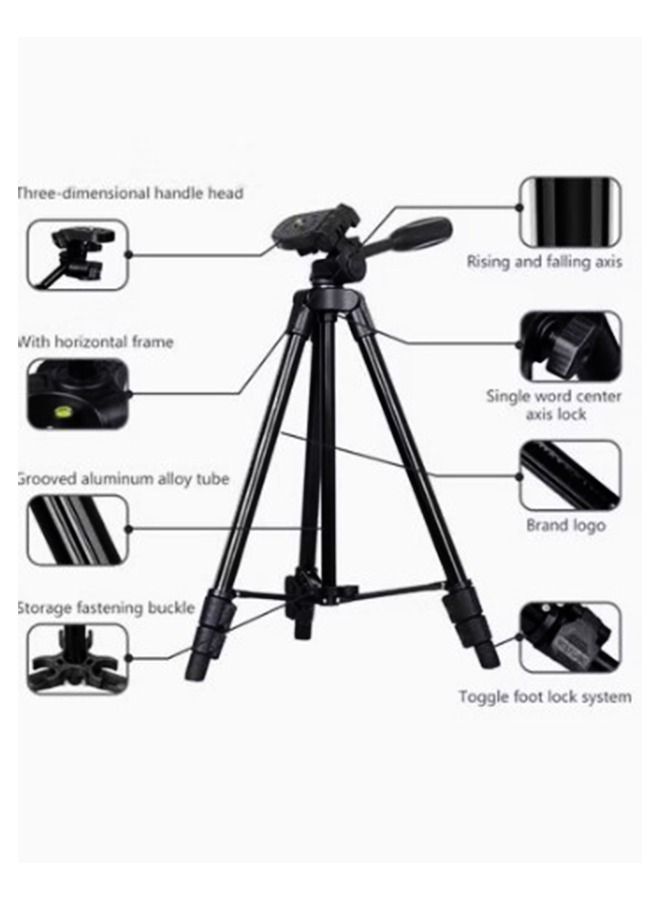 JAJEEK Tripod Wt3520 Aluminum Alloy Foldable Portable Photography Tripod For Camera Dv Camcorder - Image 2