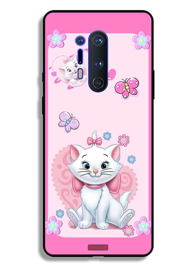 Tolwak OnePlus 8 Pro Protective Case Cover Cute Lady Cat - Image 2