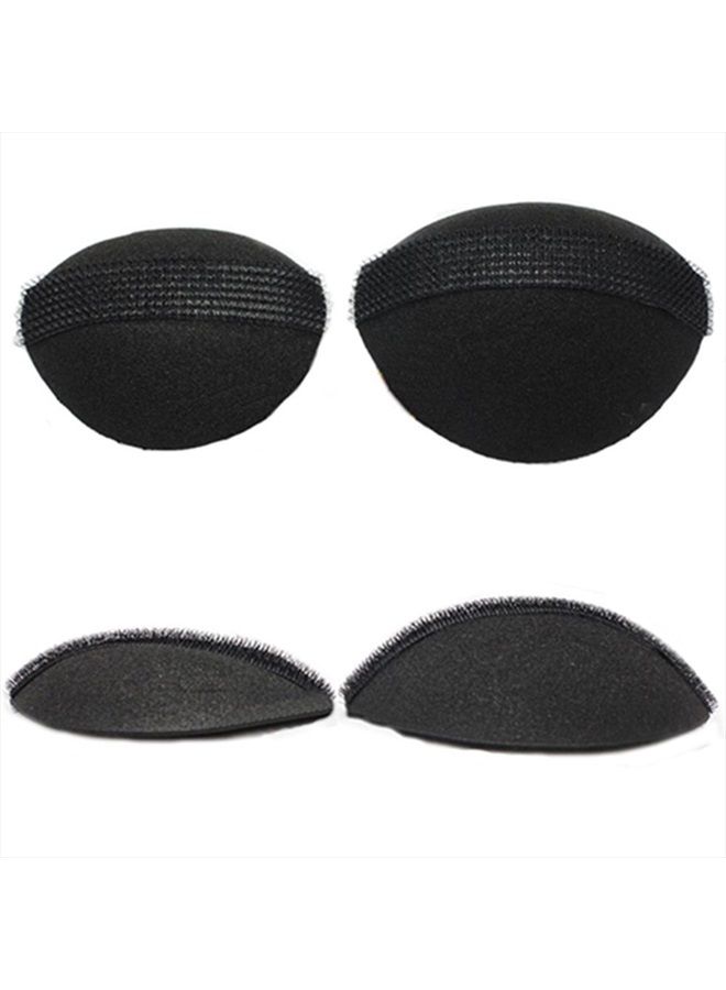 lasenersm 4Pcs/2Pair Sponge Bump It Up Volume Hair Base Styling Insert Tool Hair Accessories, Black - Image 4