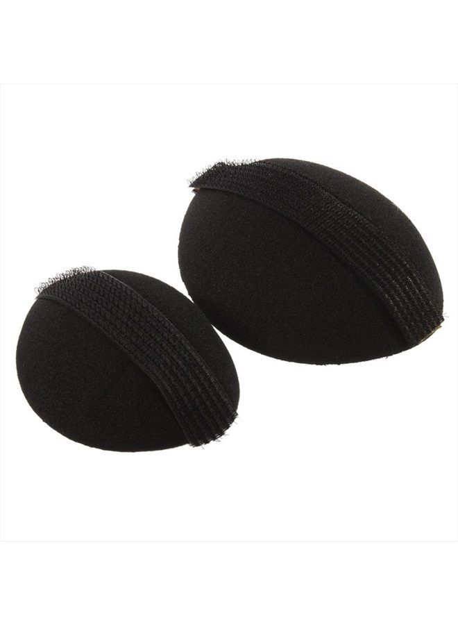 lasenersm 4Pcs/2Pair Sponge Bump It Up Volume Hair Base Styling Insert Tool Hair Accessories, Black - Image 2