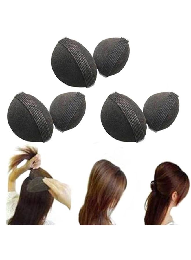 lasenersm 4Pcs/2Pair Sponge Bump It Up Volume Hair Base Styling Insert Tool Hair Accessories, Black - Image 5