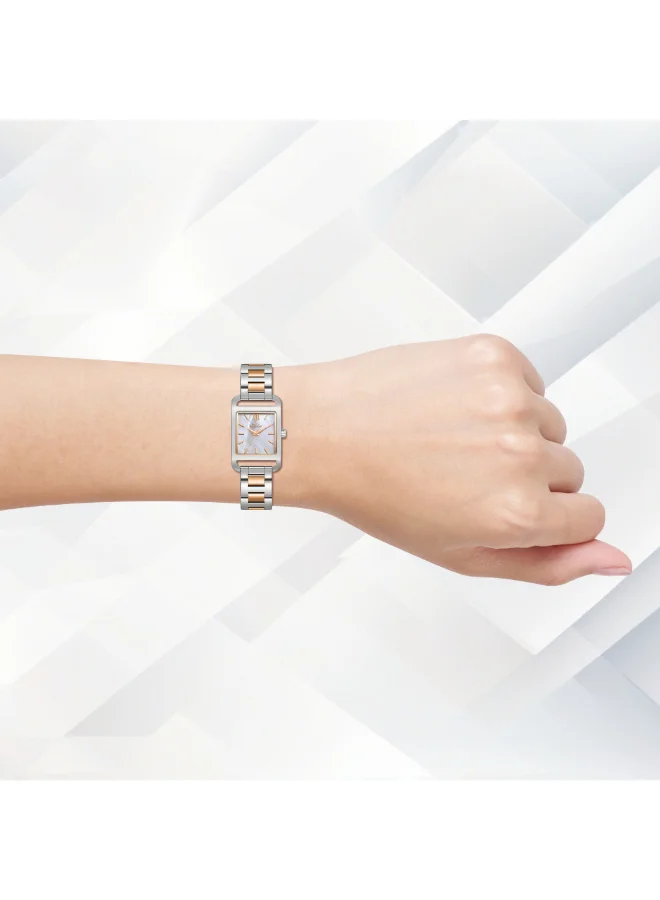 Slazenger White MOP Women's Metal Analog Watch SL.9.2521.3.04 - 22x33,4 mm for Women | Best Price UAE