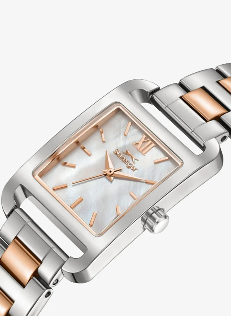 Slazenger White MOP Women's Metal Analog Watch SL.9.2521.3.04 - 22x33,4 mm for Women | Best Price UAE