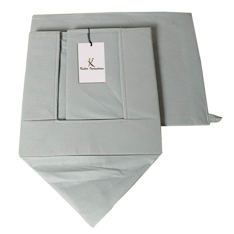 Kuber Industries NonWoven 2 Pieces Shirt Stacker Wardrobe Organizer Black Grey CTKTC023250 - Image 4