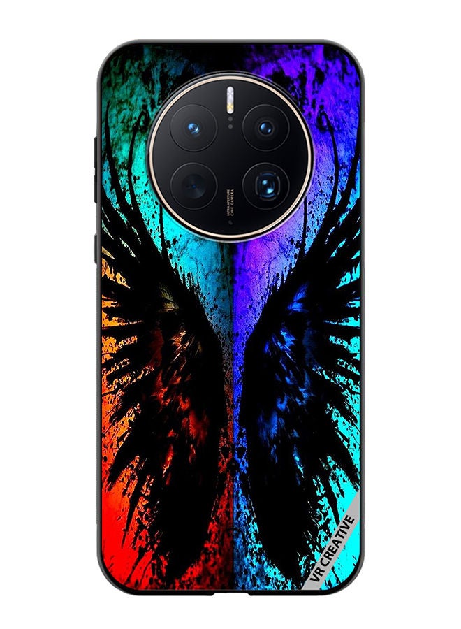 VR CREATIVE Protective Case Cover For Huawei Mate 50 Pro Peace Sign Of Butterfly Design Multicolour - Image 1