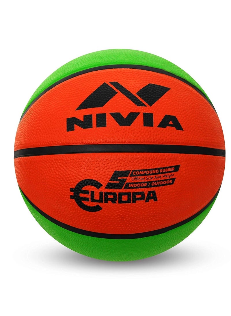 Nivia Europa Basketball | 8 Panels | Material Core Bladder Latex | Suitable for Hard Surface | Machine Stitched | Training/Match Ball for Men - Image 3