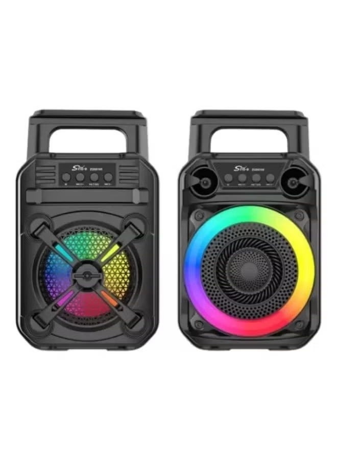 singe ZQS4291 Portable Wireless Speaker with Microphone - Black - Image 2