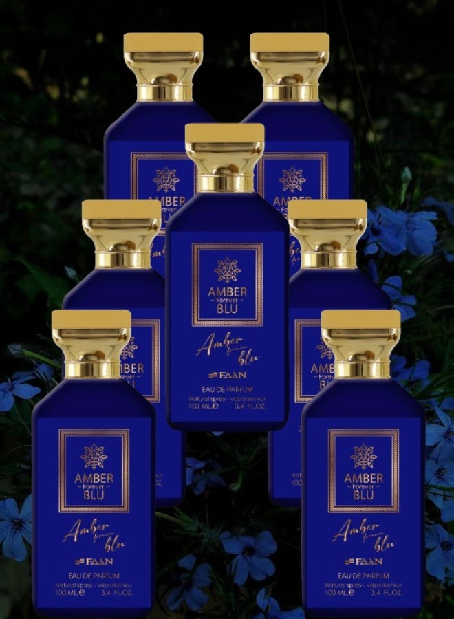 فاان 7 قطع عطر عنبر فورإفر بلو 100مل - Image 1
