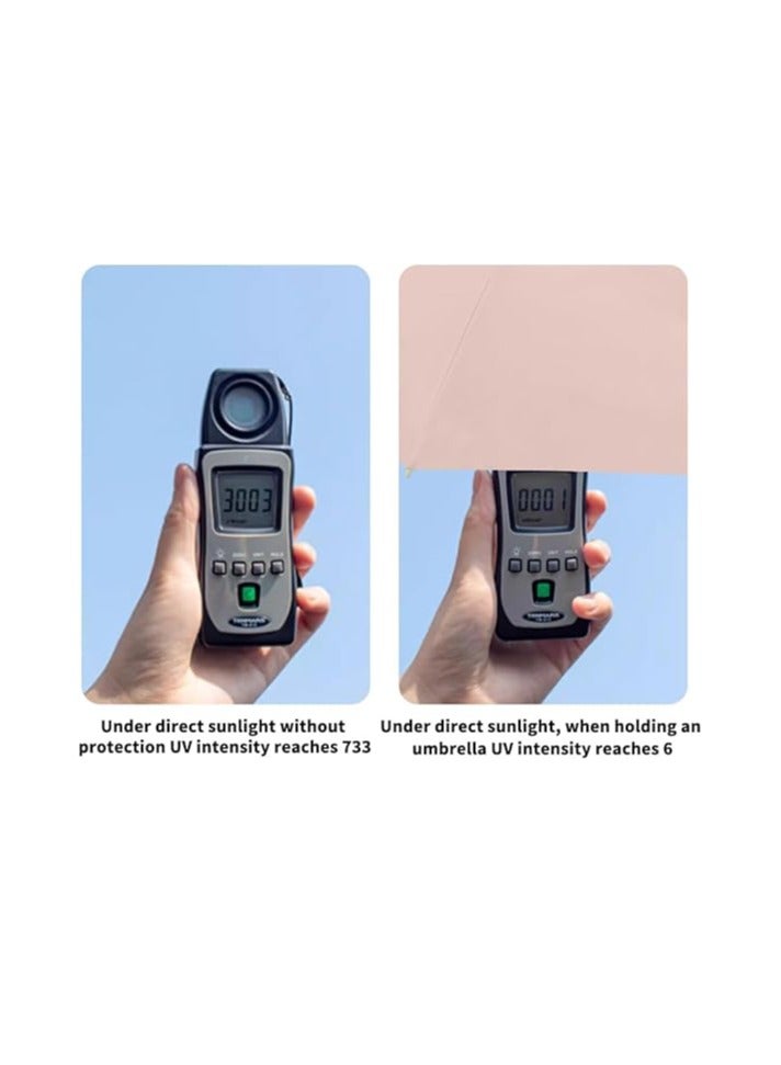 مظلة سفر صغيرة للحقيبة مع غلاف مظلة مضادة للأشعة فوق البنفسجية قابلة للطي خفيفة الوزن محمولة للرجال والنساء مظلات للمطر مقاومة للرياح قوية ضد الرياح والمطر والشمس - Image 4