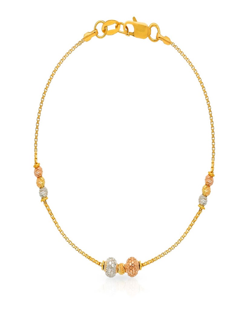 Malabar Gold and Diamonds 22 KT 916 Purity Gold Bracelet NVBR3C015T75  - Image 1