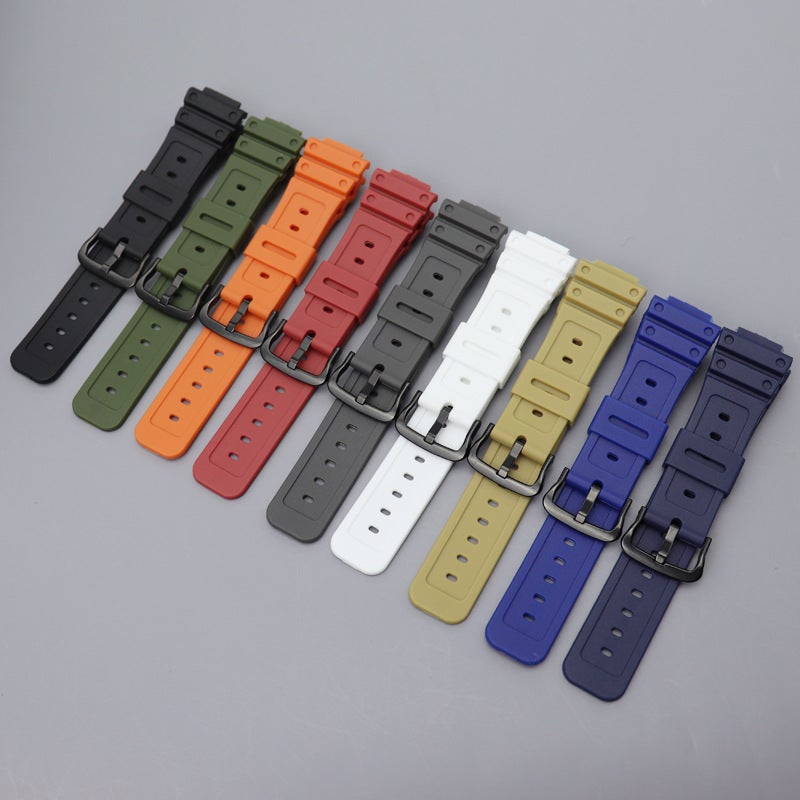 Generic G-Shock GWM5610 DW-5600 DW6900 16mm Rubber Strap White 